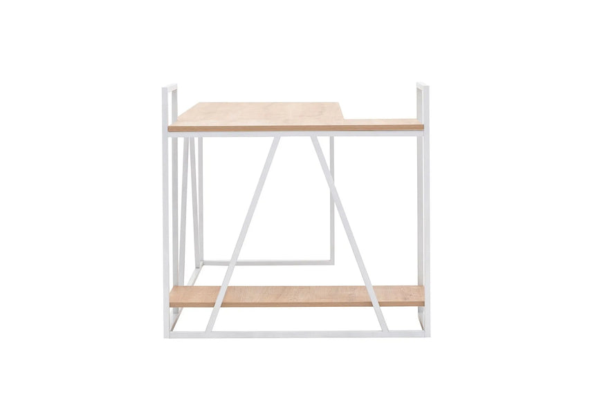 İSSA KÖŞE ÇALIŞMA MASASI, SAFİR MEŞE BEYAZ