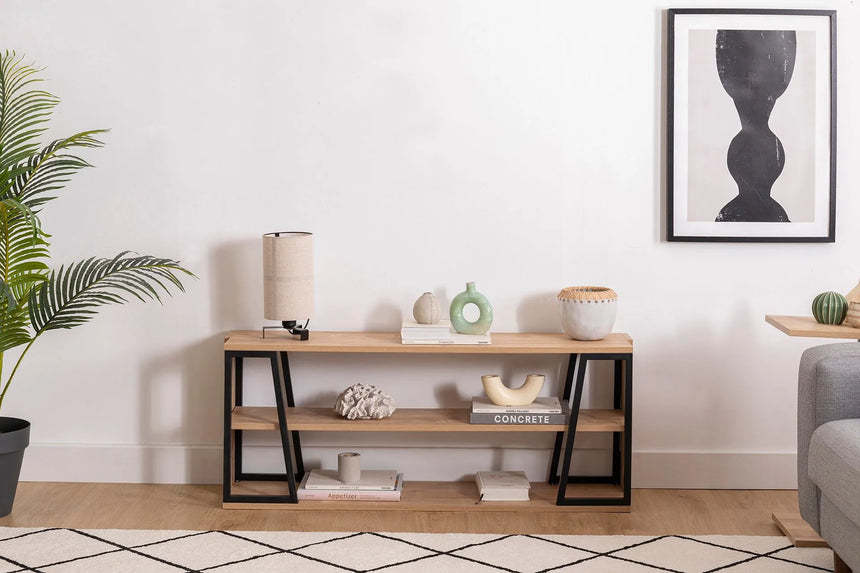 İSSA RAFLI TV SEHPASI, SAFİR MEŞE SİYAH