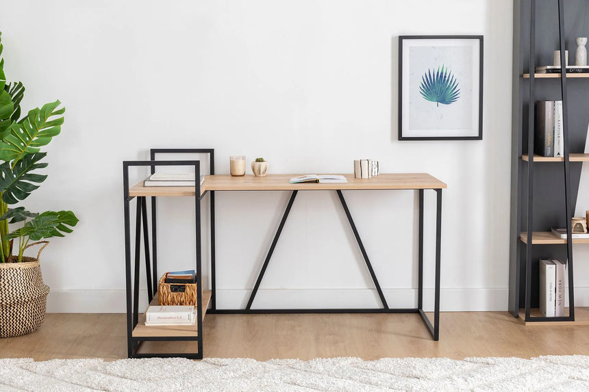 İSSA KÖŞE ÇALIŞMA MASASI, SAFİR MEŞE SİYAH