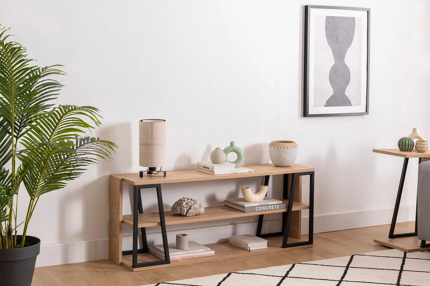 İSSA RAFLI TV SEHPASI, SAFİR MEŞE SİYAH