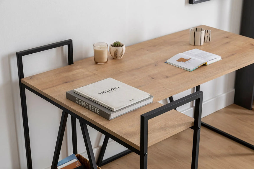 İSSA KÖŞE ÇALIŞMA MASASI, SAFİR MEŞE SİYAH