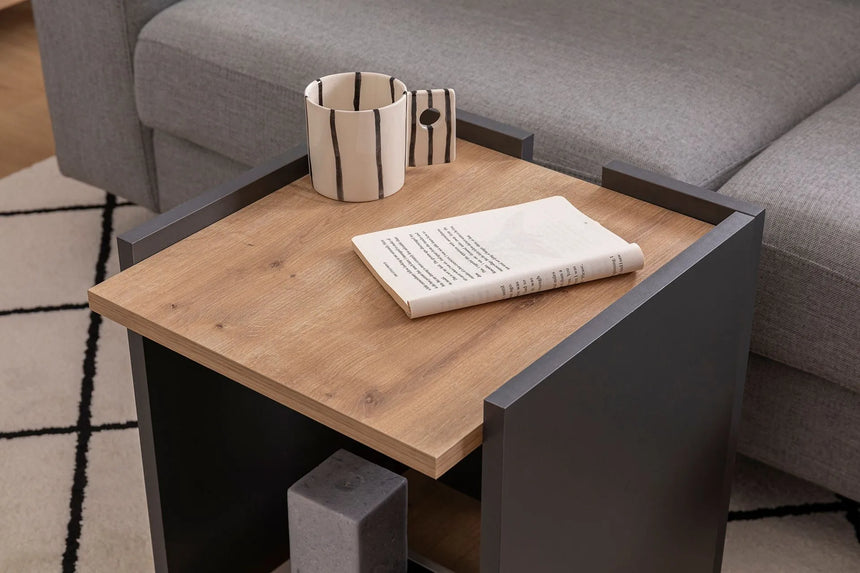 İPER YAN SEHPA, SAFİR MEŞE ANTRASİT