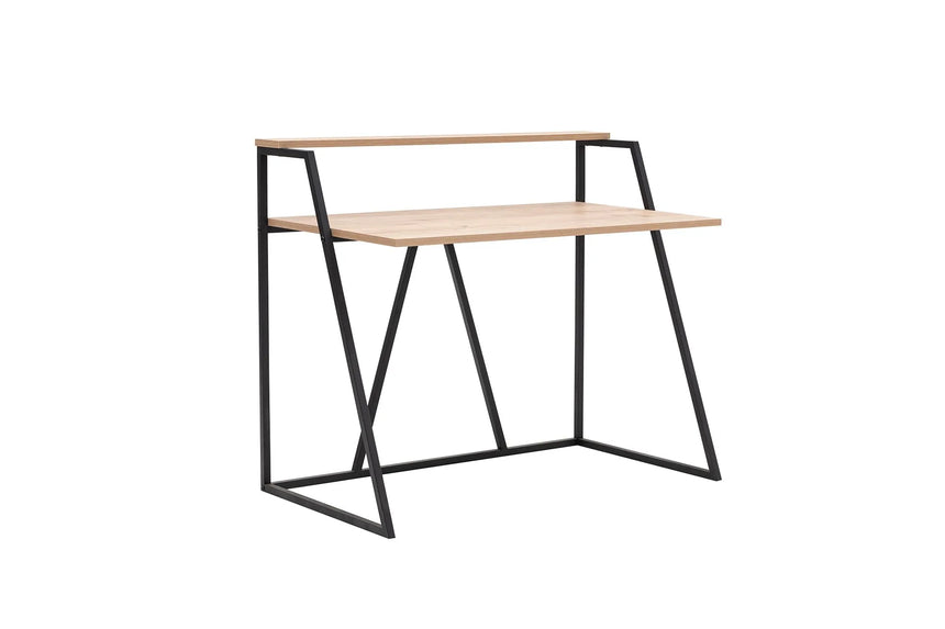 İSSA RAFLI ÇALIŞMA MASASI, SAFİR MEŞE SİYAH