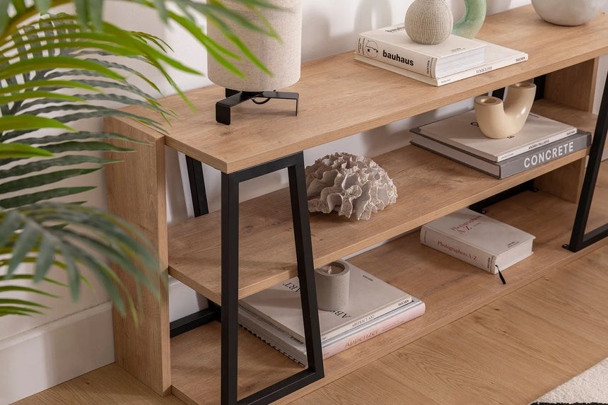 İSSA RAFLI TV SEHPASI, SAFİR MEŞE SİYAH