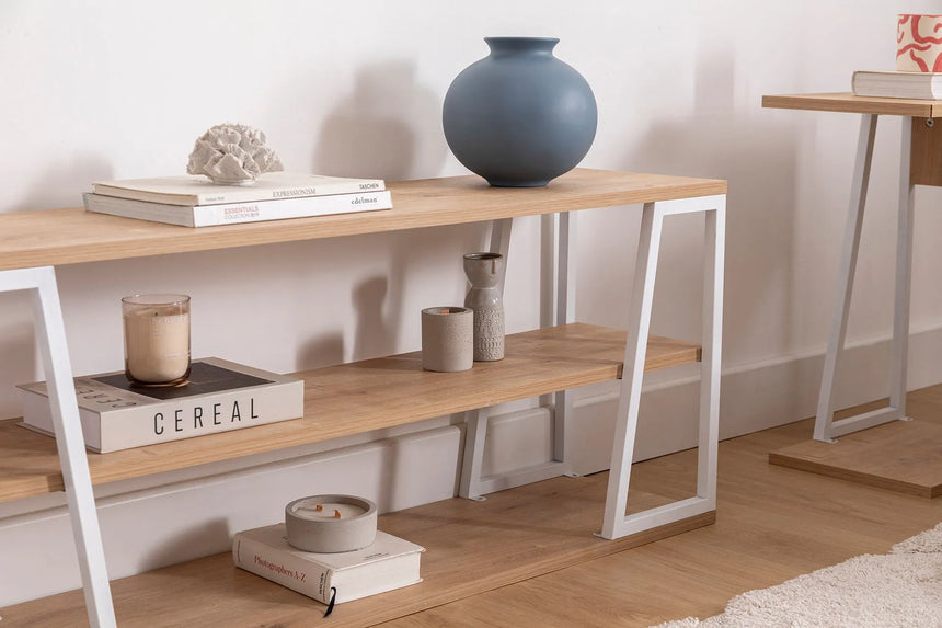 İSSA DOLAPLI TV SEHPASI, SAFİR MEŞE BEYAZ