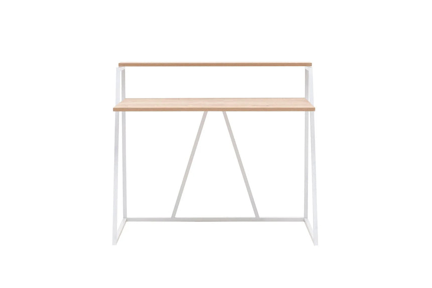 İSSA RAFLI ÇALIŞMA MASASI, SAFİR MEŞE BEYAZ