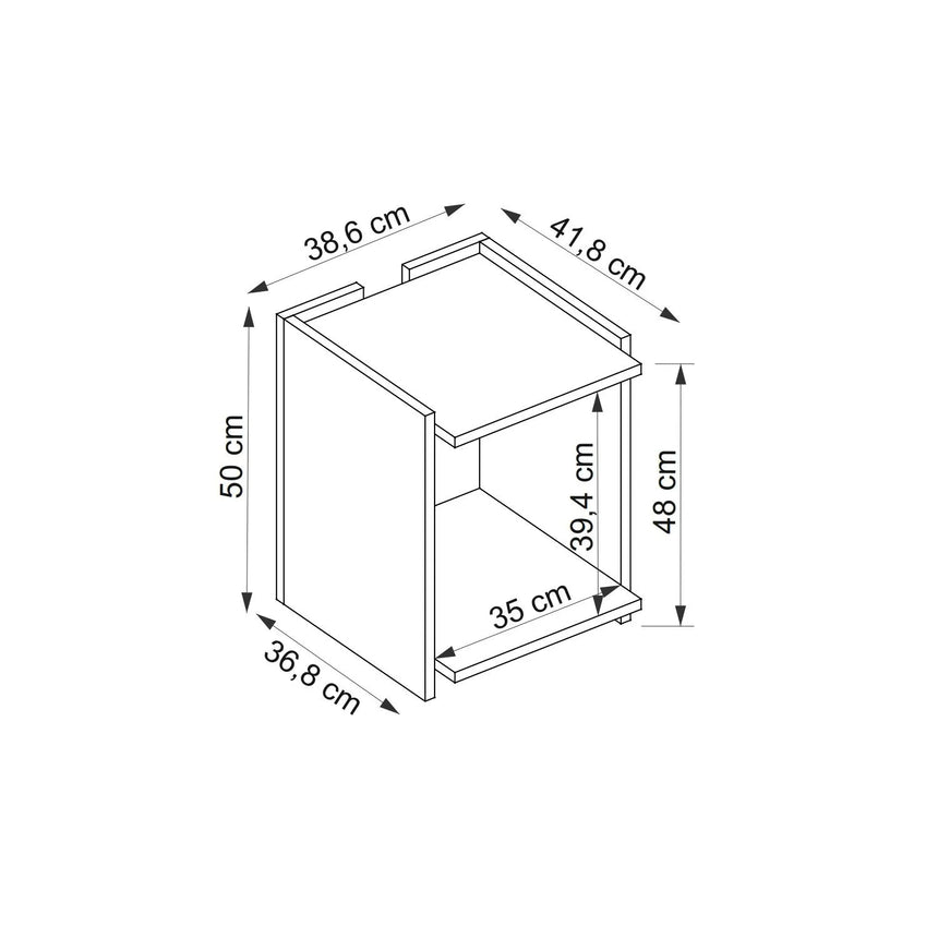 İPER YAN SEHPA, SAFİR MEŞE ANTRASİT
