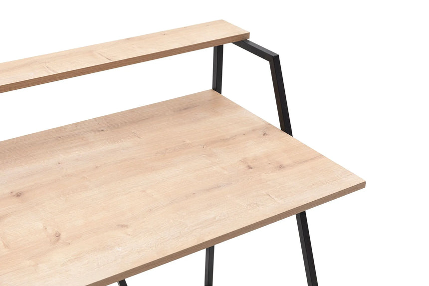 İSSA RAFLI ÇALIŞMA MASASI, SAFİR MEŞE SİYAH