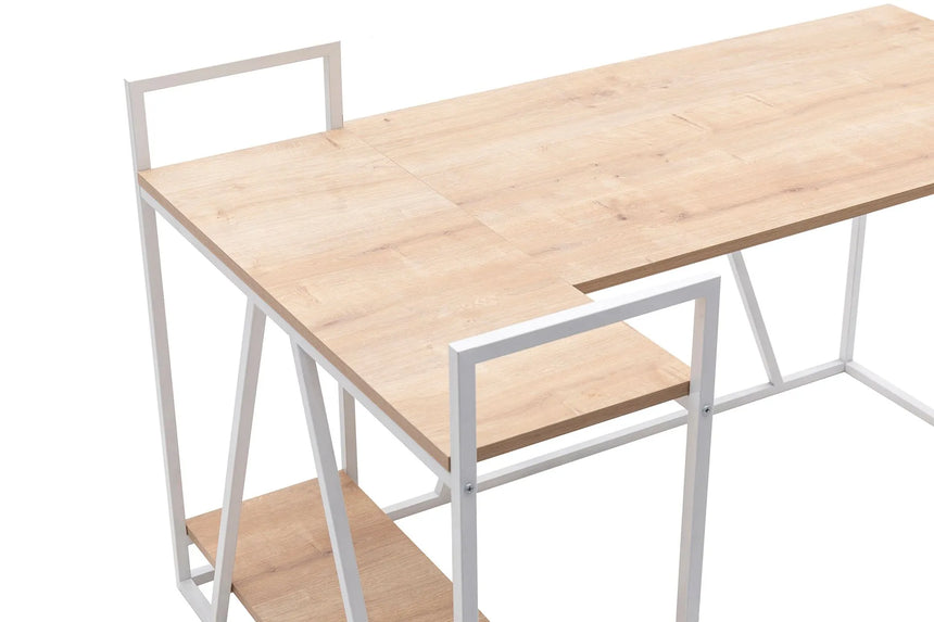 İSSA KÖŞE ÇALIŞMA MASASI, SAFİR MEŞE BEYAZ