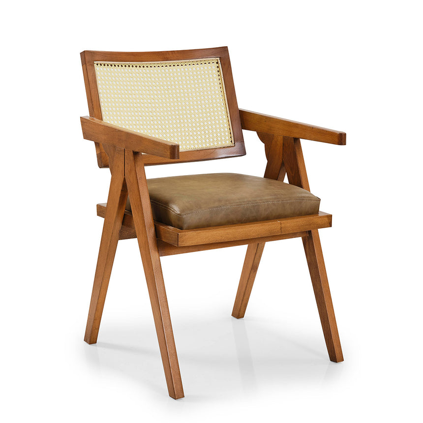 Frame Hazeranlı Ahşap Ayaklı Sandalye