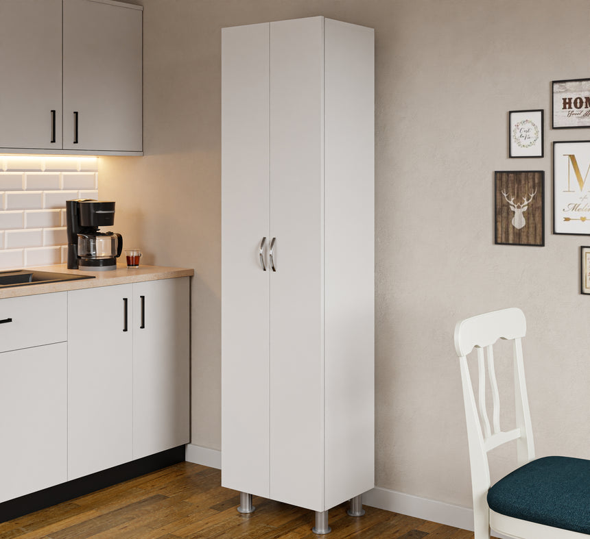 Luno 2 Kapaklı 8 Raflı Çok Amaçlı Dolap