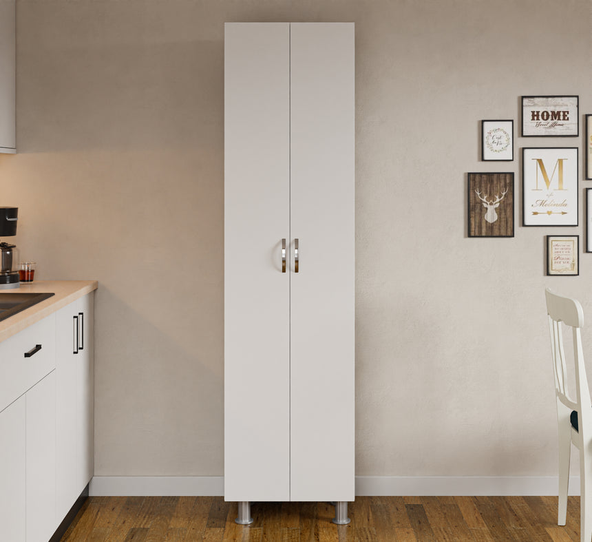 Luno 2 Kapaklı 8 Raflı Çok Amaçlı Dolap