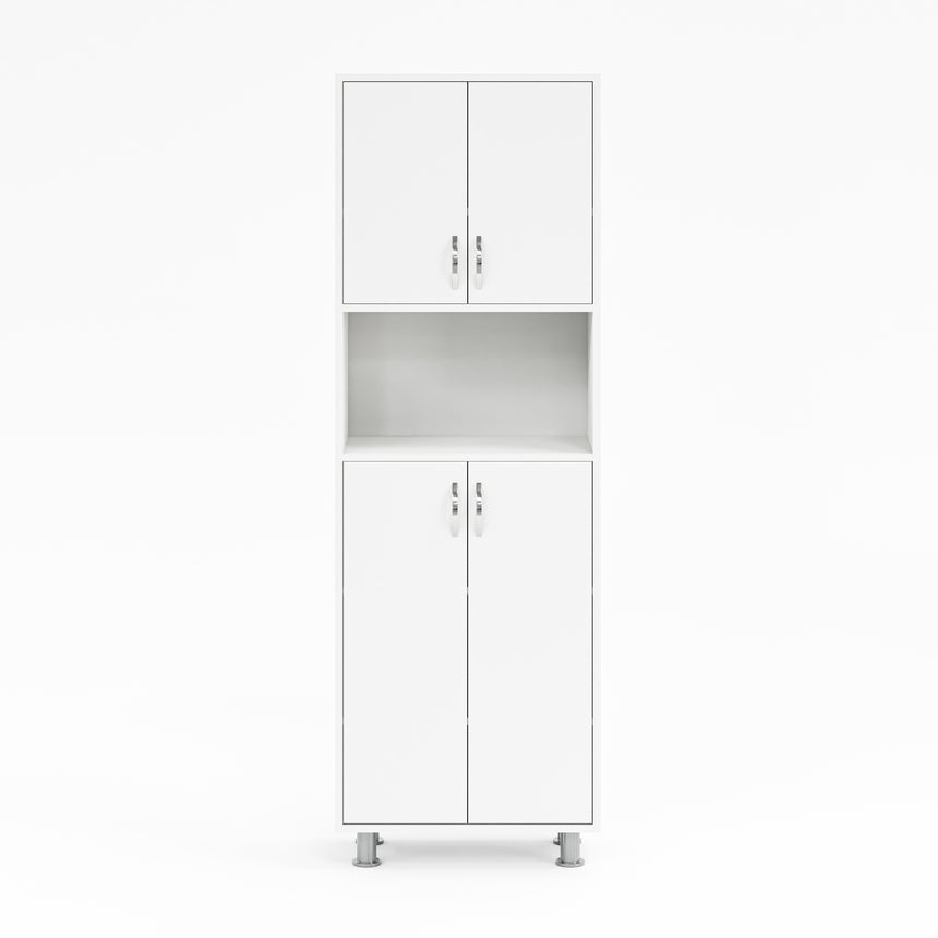 Luno 4 Kapaklı 6 Raflı Çok Amaçlı Dolap