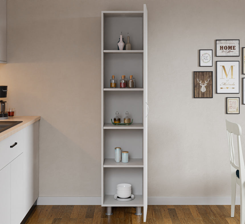 Luno Kapaklı 5 Raflı Çok Amaçlı Dolap