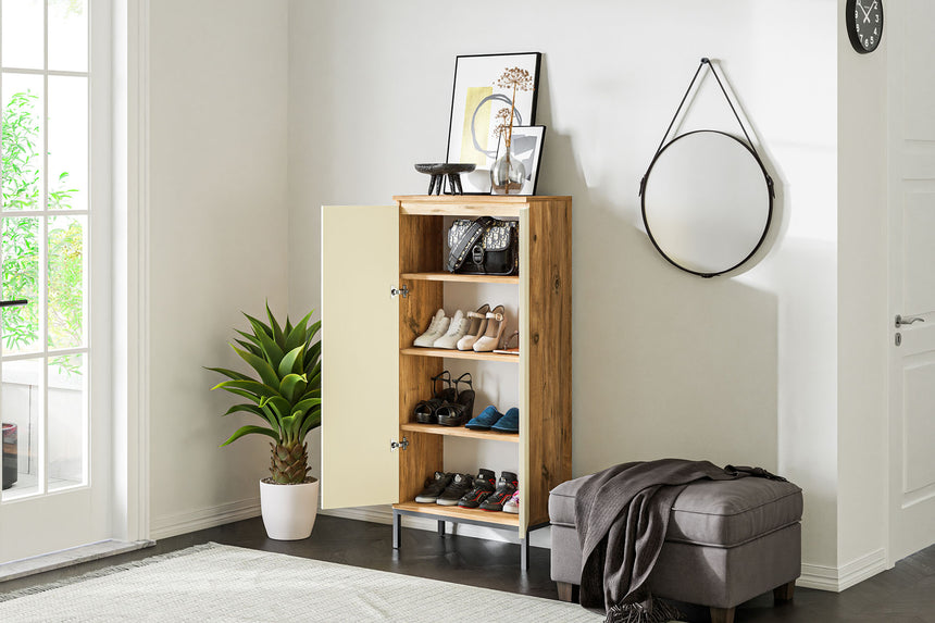 Lumo 2 Kapaklı 4 Raflı Çok Amaçlı Dolap