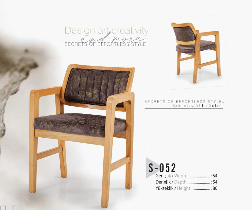 Terra Ahşap Ayaklı Sandalye