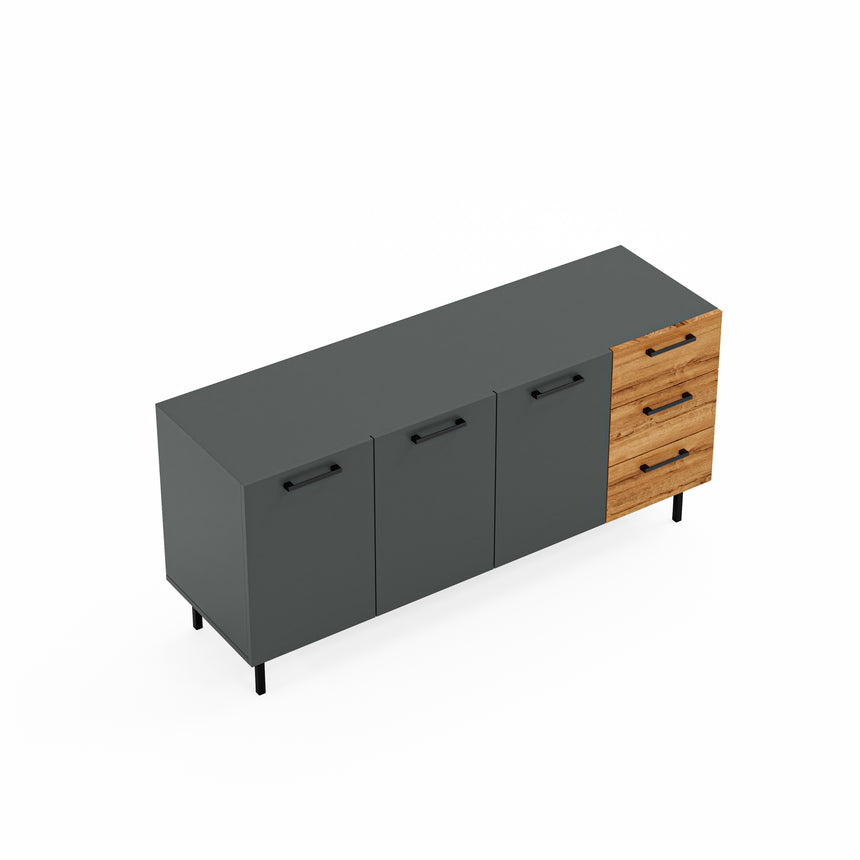 Volga 3 Kapaklı ve 3 Çekmeceli Konsol 150 CM