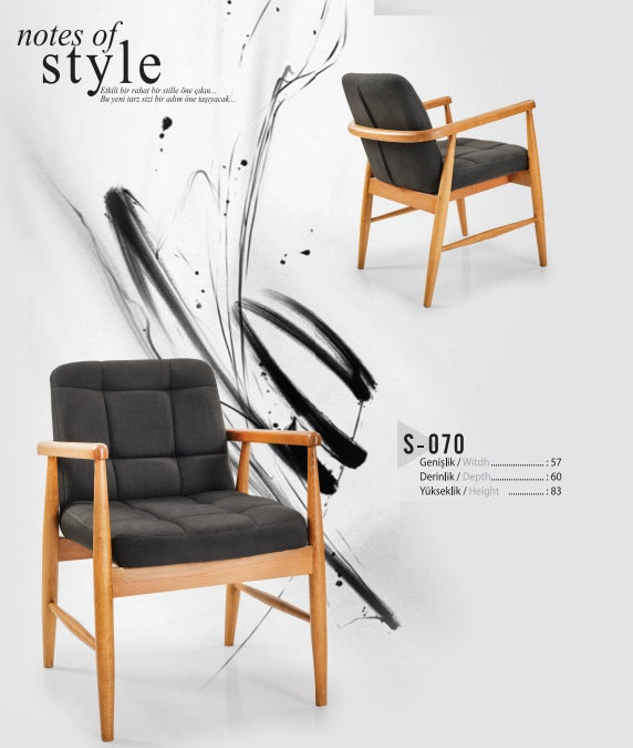 Alba Ahşap Ayaklı Sandalye