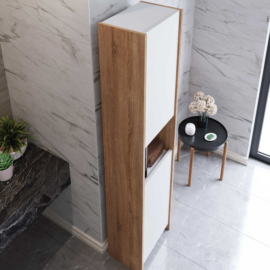 Cora Bathroom Cabinet with 2 Doors & Shelves