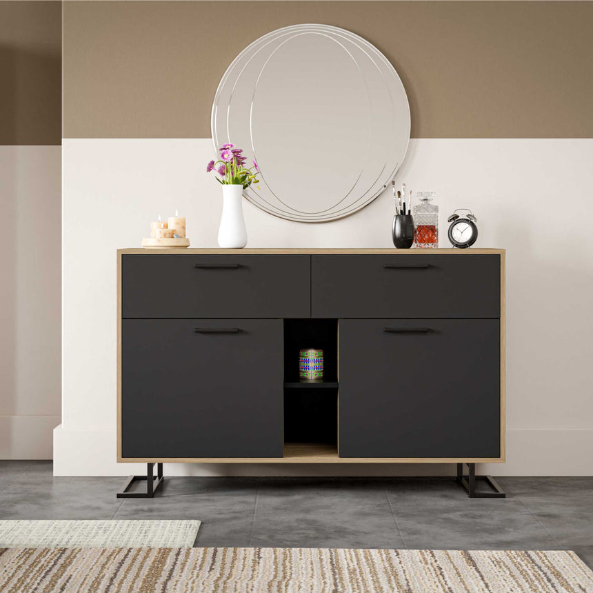 Full Moon 2 Çekmeceli ve 2 Kapaklı Şifonyer