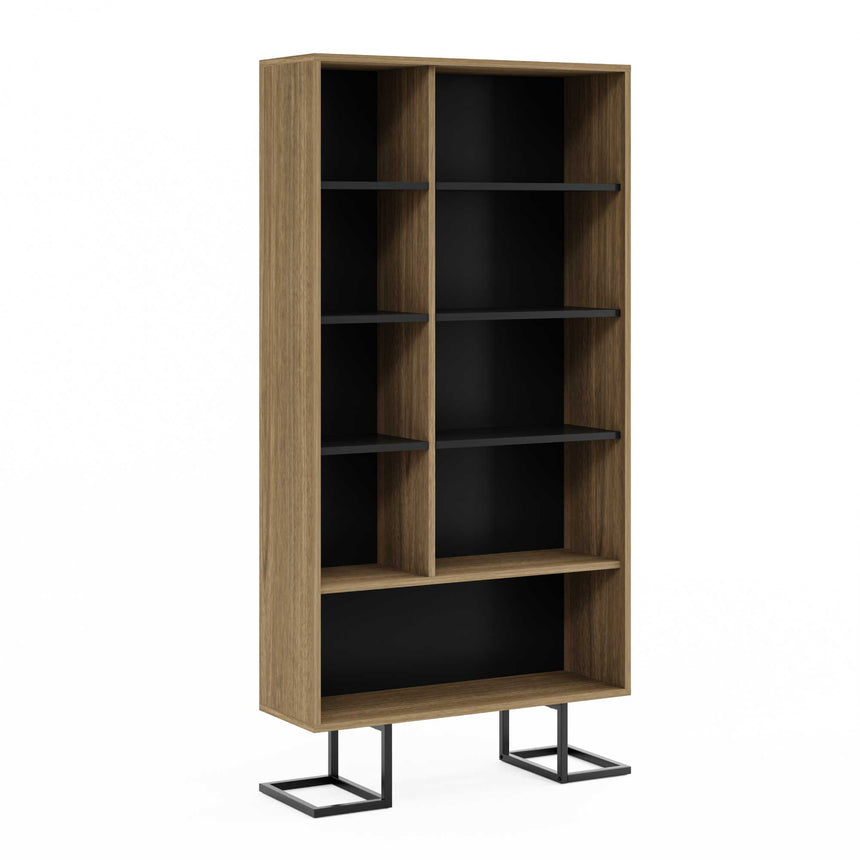 Full Moon Bookshelf with 2 Doors & 4 Shelves