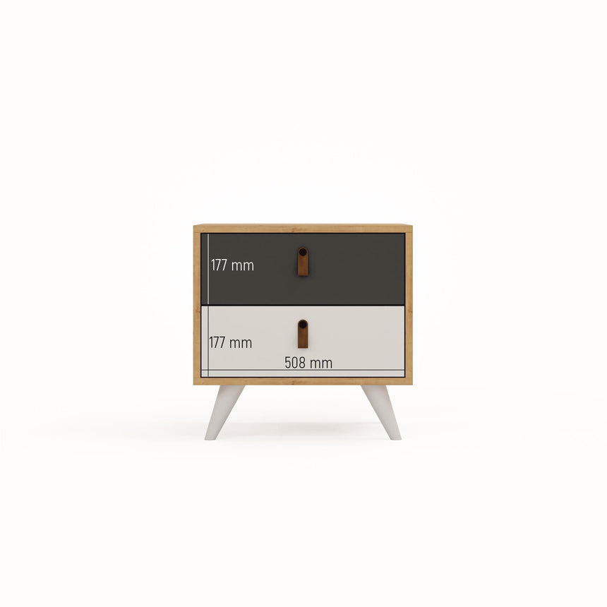 Pera 2 Çekmeceli Komodin