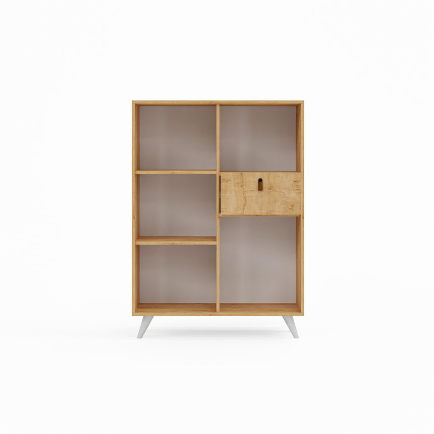 Pera 2 Kapaklı ve Çekmeceli Büfe ve Çok Amaçlı Dolap