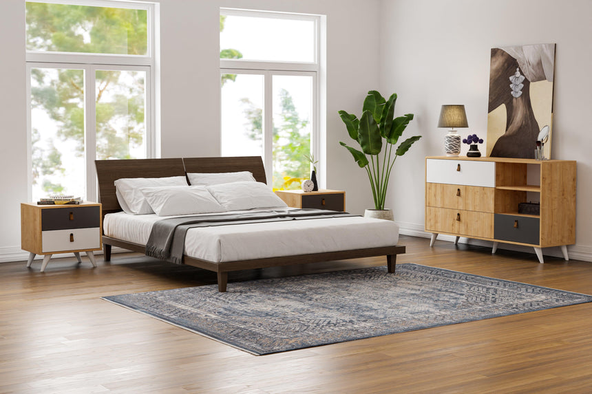 Pera 4 Çekmeceli ve Raflı Şifonyer