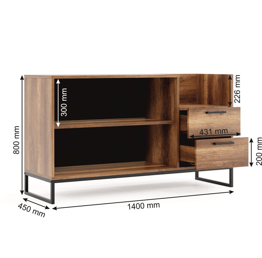 Yukon Console with 2 Doors & 2 Drawers