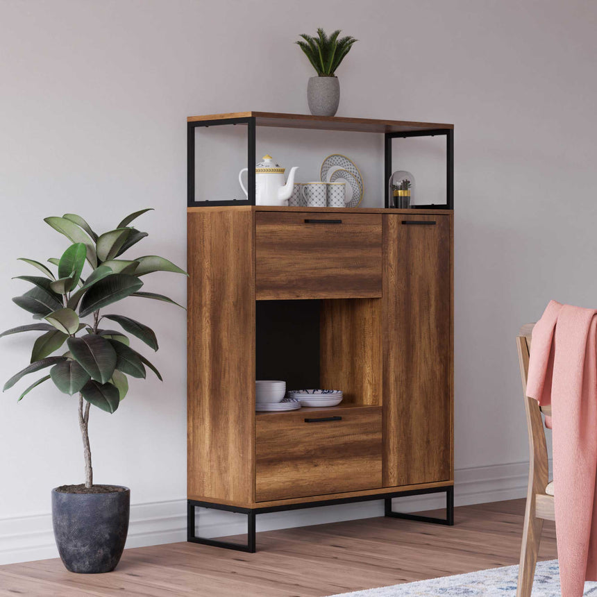 Yukon 3 Kapaklı ve 2 Raflı Büfe