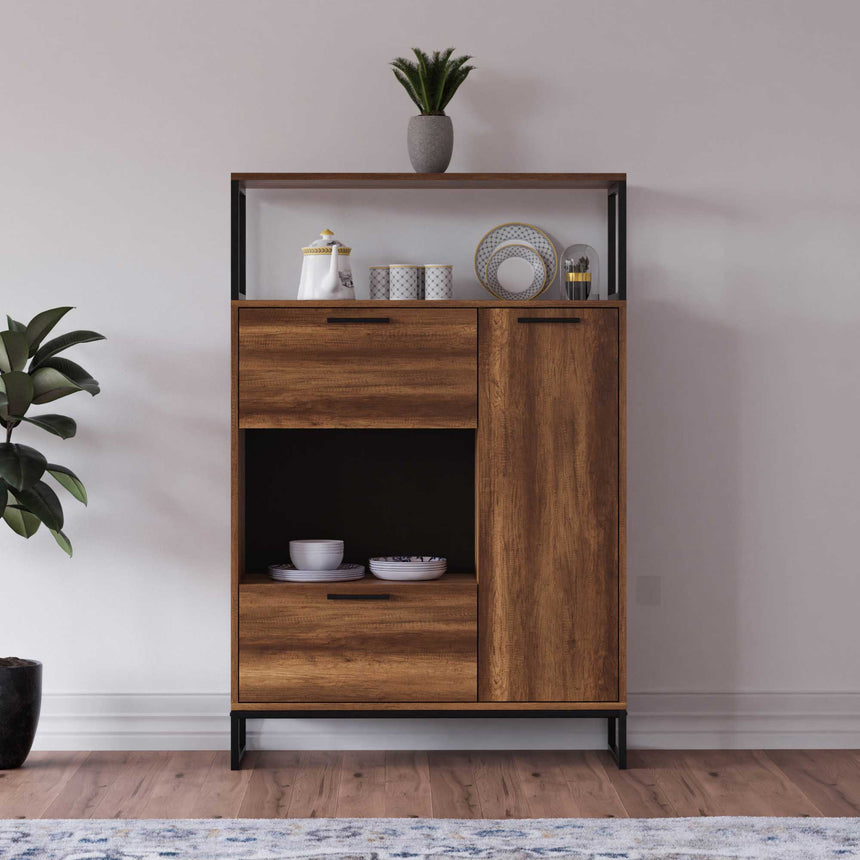 Yukon 3 Kapaklı ve 2 Raflı Büfe