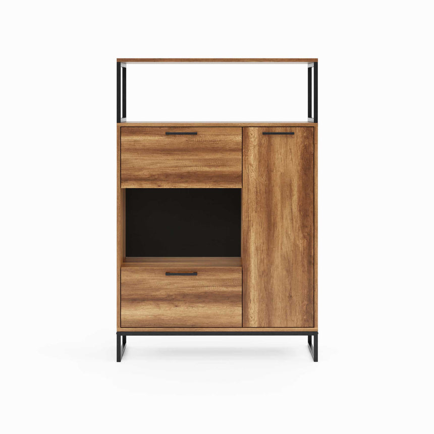 Yukon 3 Kapaklı ve 2 Raflı Büfe