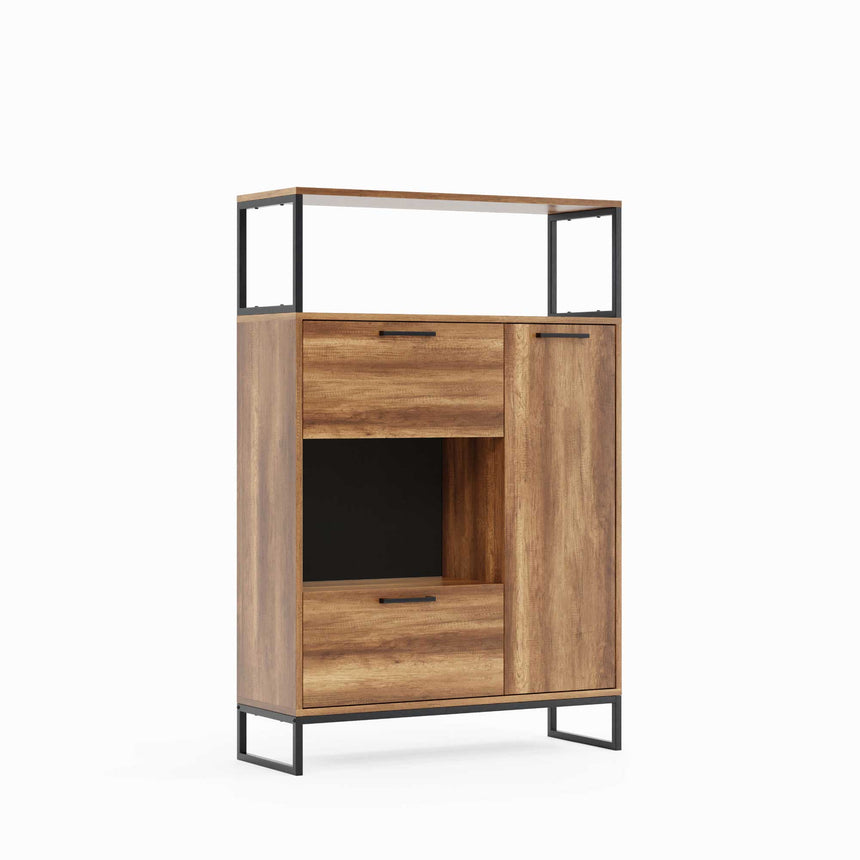 Yukon 3 Kapaklı ve 2 Raflı Büfe