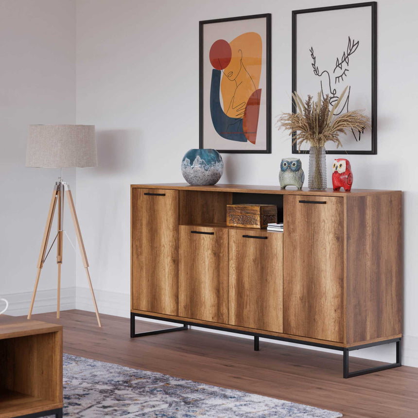 Yukon 4 Kapaklı ve Raflı Konsol