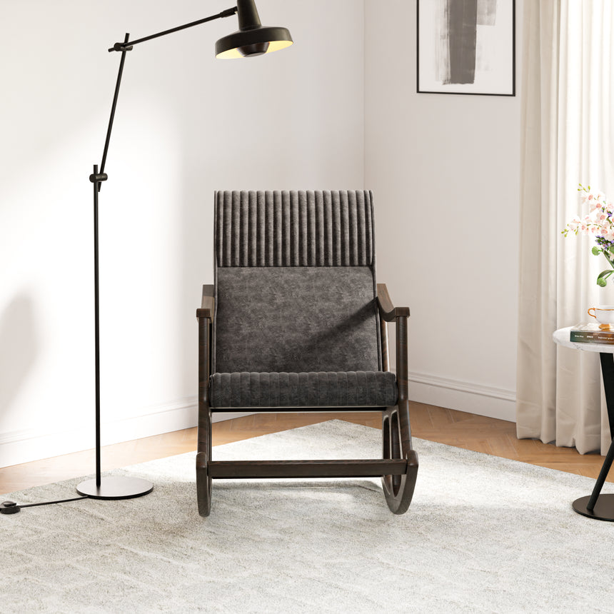 Cozy Plus Sallanan Sandalye & Dinlenme Koltuğu & Berjer & Tv Koltuğu / Gri Minder