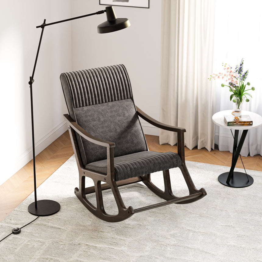 Cozy Plus Sallanan Sandalye & Dinlenme Koltuğu & Berjer & Tv Koltuğu / Gri Minder