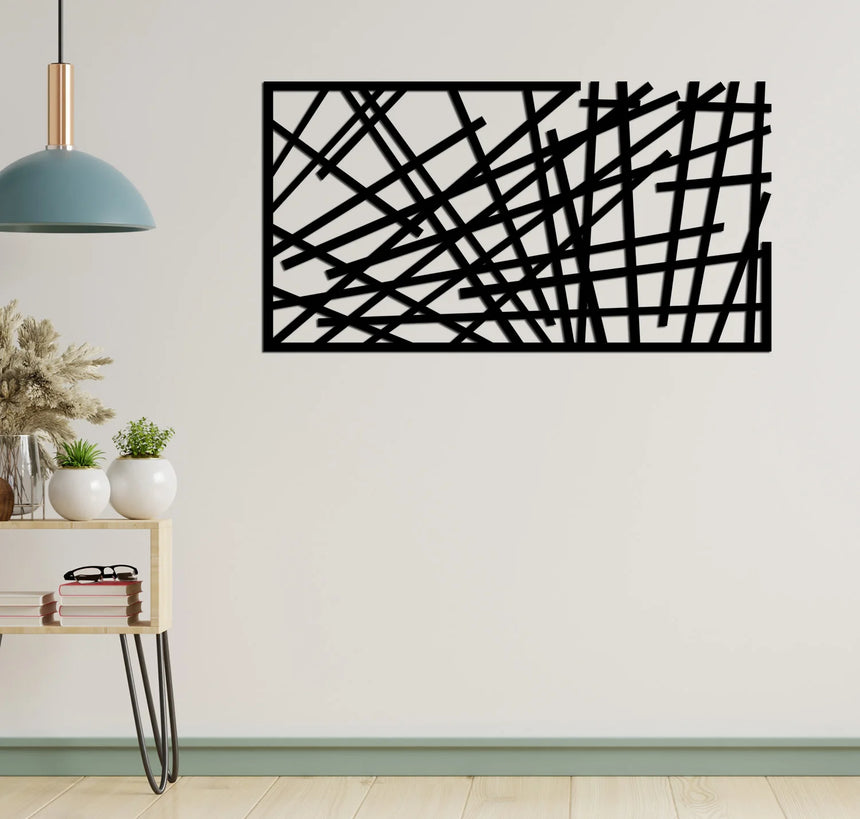 Nested Lines Metal Duvar Dekorasyonu