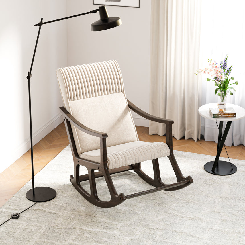 Cozy Plus Sallanan Sandalye & Dinlenme Koltuğu & Berjer & Tv Koltuğu / Açık Bej Minder