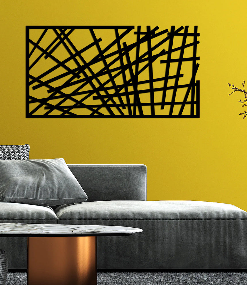 Nested Lines Metal Duvar Dekorasyonu