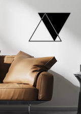 Balance of Triangles Metal Duvar Dekorasyonu