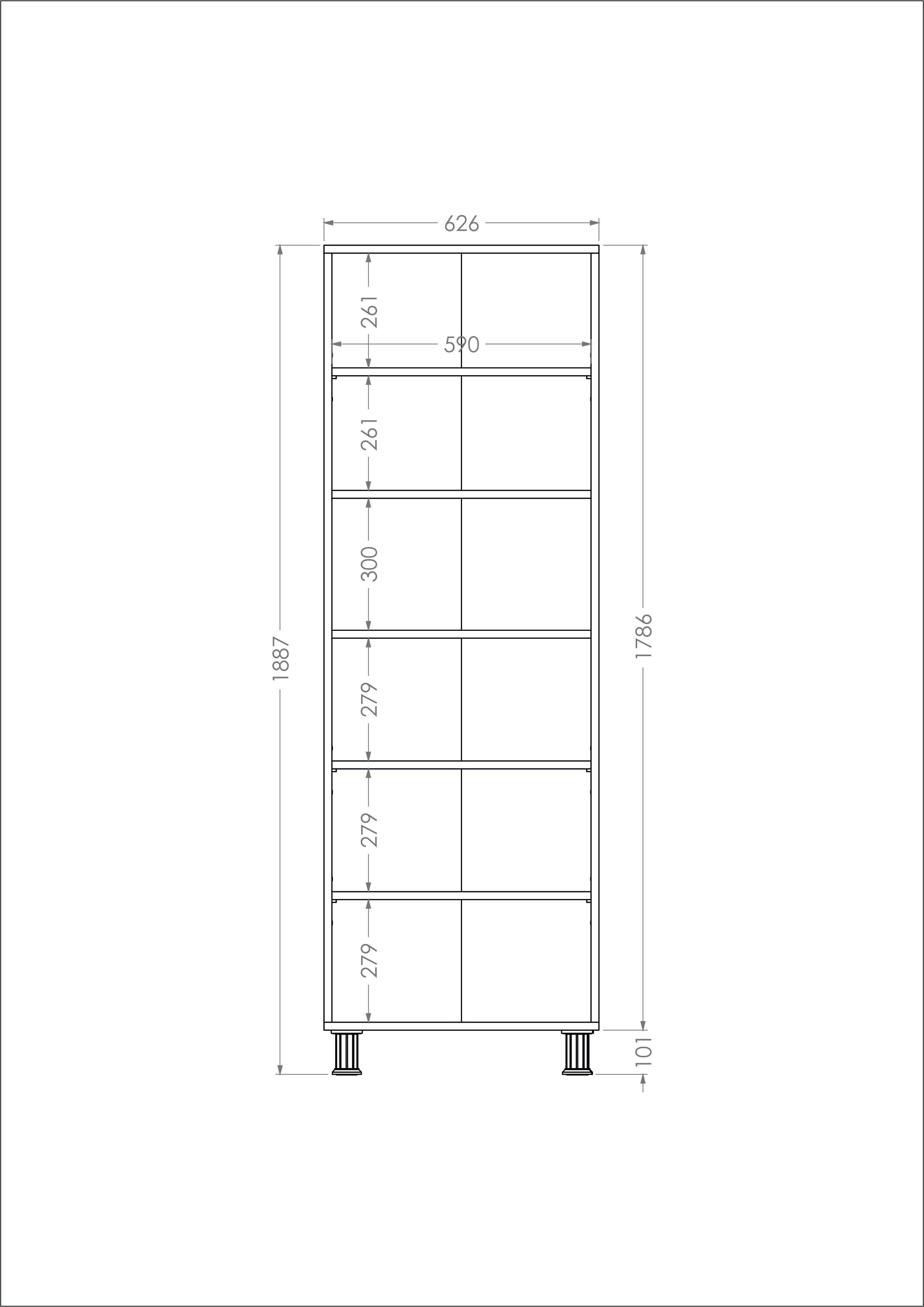 Luno 4 Kapaklı 6 Raflı Çok Amaçlı Dolap – furmetmoduler