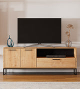 Yukon 2 Doors Tv Stand With Drawer And Shelf