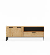 Yukon 2 Doors Tv Stand With Drawer And Shelf