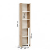Cora Bookshelf with 3 Shelves &amp; Covers