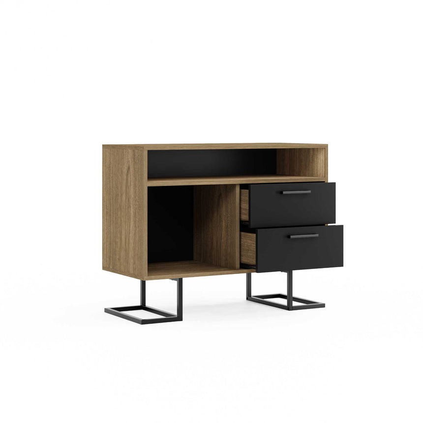 Full Moon Console with 2 Drawers &amp; Shelves &amp; Doors