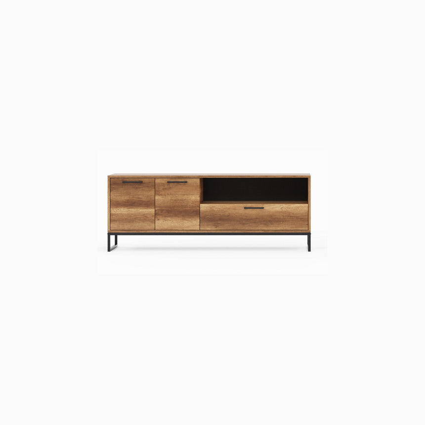 Yukon 2 Doors Tv Stand With Drawer And Shelf