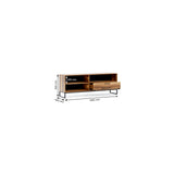 Yukon 2 Doors Tv Stand With Drawer And Shelf