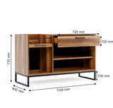 Yukon Console with 3 Doors &amp; Drawers