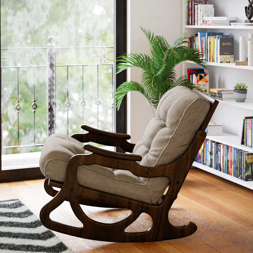 Cozy Sallanan Sandalye & Dinlenme Koltuğu & Berjer & Tv Koltuğu / Açık Bej Minder - furmetmoduler
