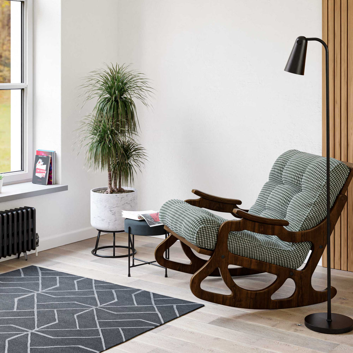 Cozy Rocking Chair Lounge Chair Bergere Tv Chair